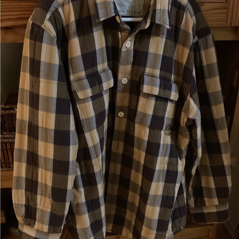 Timberland Men's Plaid Shirt Jacket Like New Condition..